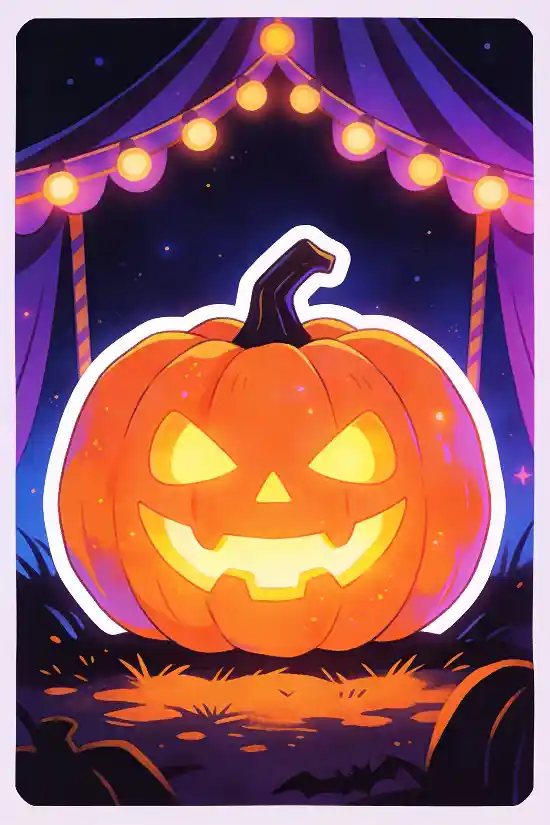 Halloween Clipart AI Prompt Template – Cute Spooky Cartoon Illustration Generator – Printable Sticker & Sublimation Design Creator – Digital Download thumbnail 4