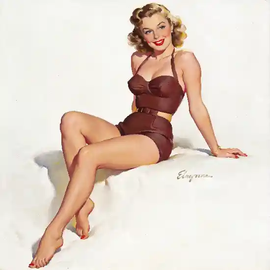 Vintage Pin-Up Girl AI Prompt – 1950s Retro Glamour Poster Generator – Classic Hollywood Style Illustration Template – Commercial Use thumbnail 3